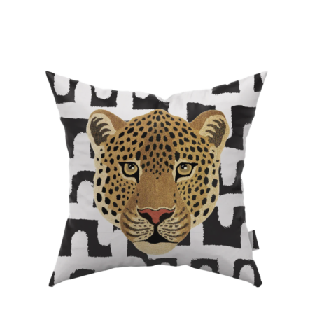 Scatter Cover - Leopard Nala Black