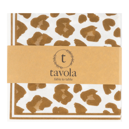 Leopard Napkin -  Brown
