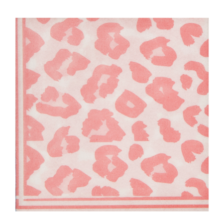Leopard Napkin - Peach