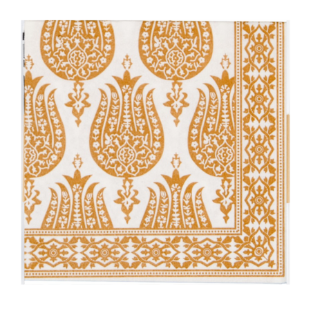 Pomegranate Napkin - Gold