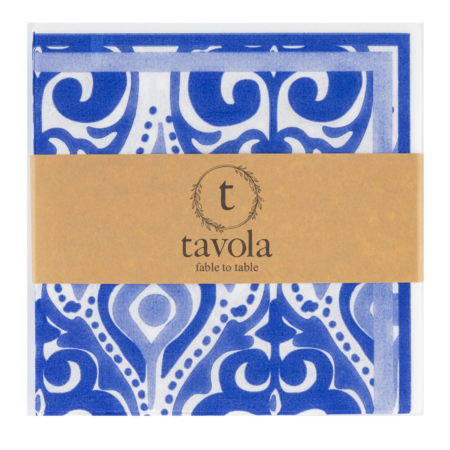 Abstract Napkin – Blue