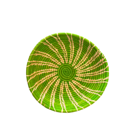 Raffia Stitched Basket