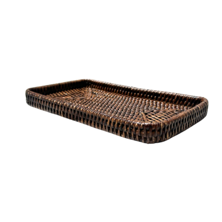 Tray Rectangle Small Oriental Brown
